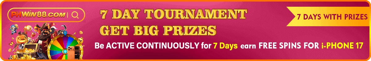 PHWin747 7-day tournament with cash prizes and lucky wheel free spins